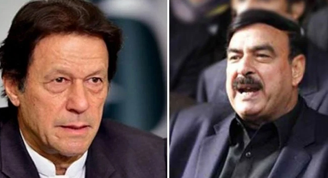 Sheikh Rasheed and Imran Khan