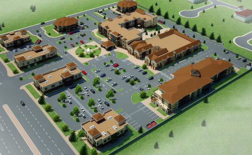 Commercial Office Front ELevation 21