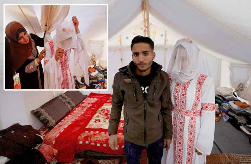 wedding in palestinian camp