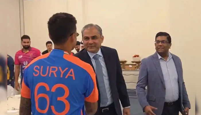 indian captian and mohsin naqvi