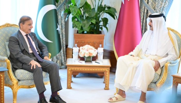 pm shahbaz and ameer e qatar